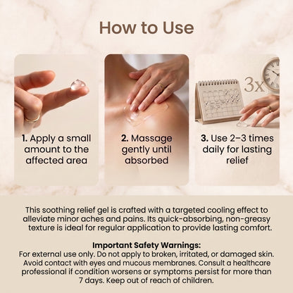 Japanese Instant Pain Relief Soothing Massage Gel (BUY 1 GET 1)